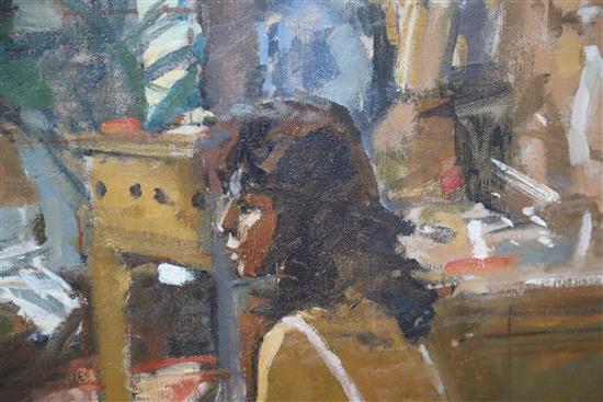 § Ken Howard (b.1932) Dora, Midsummers Day 57.5 x 39.5in.